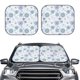 thumbnail image 2 of Fotbe Retro ice blue snowflakes Juego de 2 Piezas de Parasoles para Parabrisas | Bloqueador Solar para Auto | Accesorios Plegables para Protección Solar Interior-Small, 2 of 6
