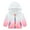 Pink, variant on XinLfly Sunscreen Jacket for Kids 6-12 Gradient Long Sleeve Zipper Hooded Cooling Shirt Blue