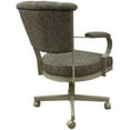 thumbnail image 2 of Tobias Designs Swivel Fabric/Metal Caster Dining Chair in Driftwood/Beige, 2 of 2