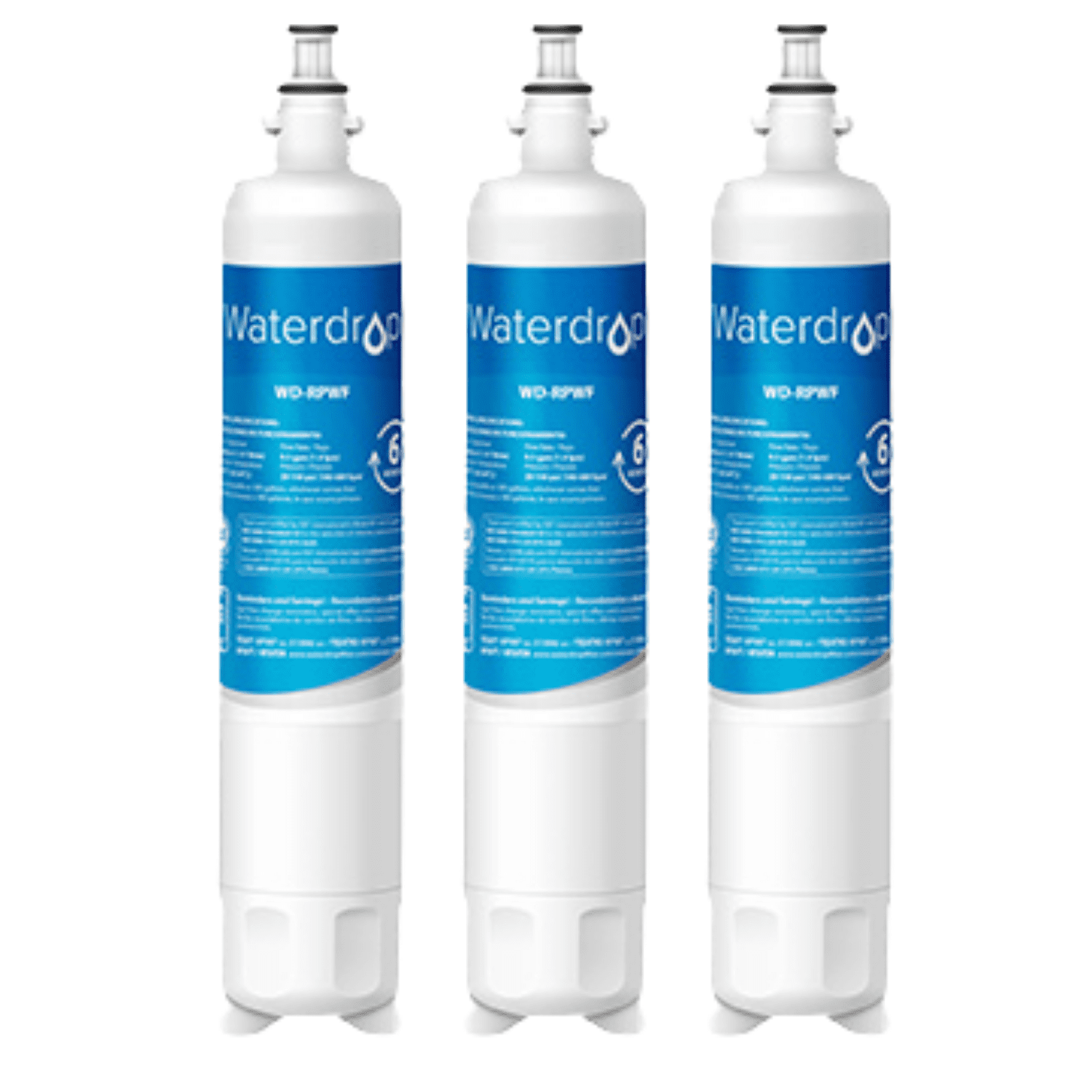 3 Pack Waterdrop RPWF Replacement for GE® RPWF (NOT RPWFE) Water Filter