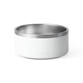 thumbnail image 3 of Cuenco para perros YETI Boomer 8 de acero inoxidable, antideslizante, 1,9 L, blanco, 3 of 7