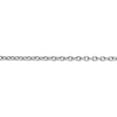 thumbnail image 6 of Auriga Fine Jewelry 14K White Gold 3.2mm Open Link Cable Chain Necklace 20inch for Women, 6 of 6