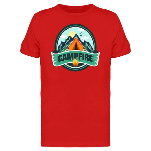 Campfire Caption Logo T-Shirt Men -Image by Shutterstock, Male 3X-Large