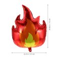 thumbnail image 6 of 6 Pcs Flame Balloon Set Camping Themed Party Decorations Balloons Red, 6 of 6