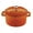 Orange, variant on Lava Enameled Cast Iron Small Dutch Oven 0.4 Qt. Round with Trendy Lid Orange