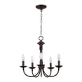 thumbnail image 6 of Trans Globe Lighting 9015 BK Indoor Candle 19" Chandelier, Black, 6 of 9