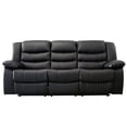 thumbnail image 1 of Sillon Reposet Reclinable 3 Cuerpos Midtown Concept Tapizado en Simil Cuero Negro, 1 of 5