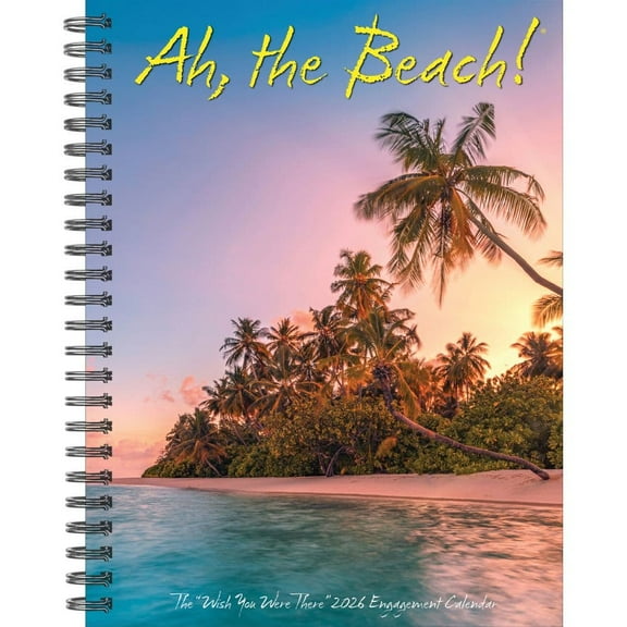 Willow Creek Press, Ah Beach 2026 Engagement Planner, 7'' X 8.66'', Weekly Calendar with Spiral Binding