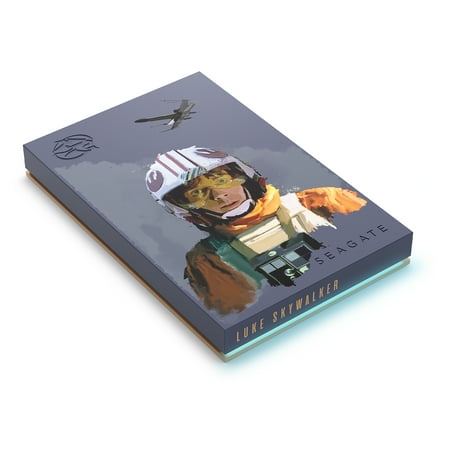 UPC: 0763649175477 | Seagate Luke Skywalker SE FireCuda 2TB External USB 3.2 Hard Drive with Blue LED Lighting