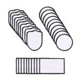 thumbnail image 1 of Parches de SublimacióN de 30 Piezas, Parches de Tela para Planchar en Blanco, Parches de ReparacióN de 3 Formas, de Sombrero en Blanco de SublimacióN para Manualidades DIY, 1 of 6