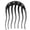 Black, variant on Fashion Women Volume Inserts Hair Clip Hairpin Bumpits Bouffant Ponytail Comb