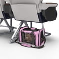 thumbnail image 6 of Cat Carriers Dog Carrier Pet Carrier for Small Medium Cats Dogs Puppies up to 15 Lbs, TSA Airline Approved Small Dog Carrier Soft Sided, Collapsible Travel Puppy Carrier - Pink, 6 of 8