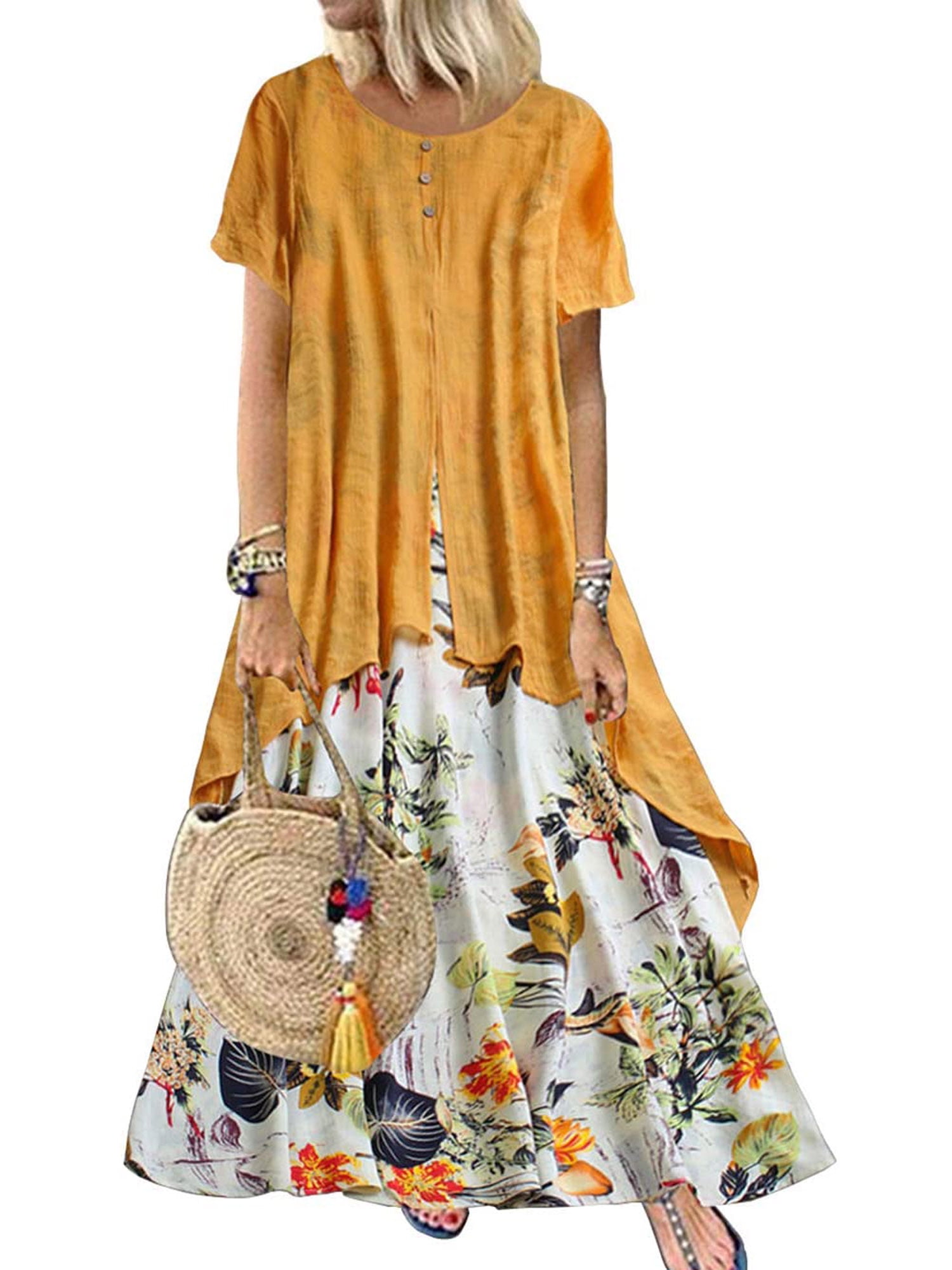 loose fit maxi dress