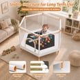 thumbnail image 4 of 55" Toddler Trampoline with Safety Net, SHINPT Kids Trampoline for Toddlers with No Gap Design, Indoor Trampoline for Kids Room, Livingroom, Mini Trampoline for Kids 3-8, Best Gift with Ocean Balls, 4 of 9
