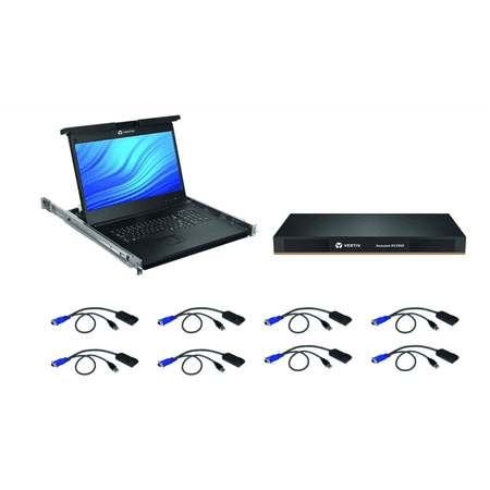 UPC: 0636430084534 | Vertiv Avocent LRA Rack Console 18.5  LCD Widescreen8-Port Keyboard with Touchpad LRA185KMM8DG01