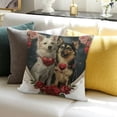 thumbnail image 3 of BANET Dog Pillow Covers - Dogs with Heart Shape Pillow Cases Romantic Love Pillowcases Valentines Cushion Case White, 3 of 5