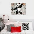 thumbnail image 5 of Acheng  Banksy Canvas Wall Art - Panda with on Wall Cities Animals Digital Art for Living Room, Bedroom, Office pattern1, 5 of 6