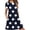 Black, variant on Womens T-Shirt Dress with Pockets Summer Scoop Neck Ruffle Dress Casual Soft Print Graphic Short Sleeve Sundress Red L