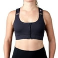 thumbnail image 4 of heart&core Shirl Bra, Post-Surgery, Racerback Zip Bra, Black, 2XL, 1 Ct, 4 of 11