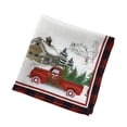 thumbnail image 2 of Elrene Home Fashions Vintage Christmas Tree Farm Holiday Napkin, Set of 4, Multicolor, 17"W x 17"L, 2 of 3