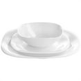thumbnail image 5 of Ultra Piazza Dinnerware Set - Microwave Safe Opal Glass - 12 Piece, White, Soft-Square — Residential Use, Standard Application, 5 of 8