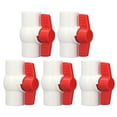 thumbnail image 4 of ANGGREK Vanne à Boisseau Sphérique d'Alimentation en Eau Raccord Rapide Contrôle Rapide Réduire la Fuite 5Pcs Résistant aux Produits Chimiques Interrupteur à Vanne à Boisseau Sphérique avec Poignée en T pour Tuyau, 4 of 8