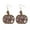 #3, variant on Glitter Acrylic Pumpkin Halloween Thanksgiving Fall Earrings Brown Wood Bezel