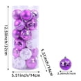 thumbnail image 3 of 24pcs Christmas Ball Ornaments Shatterproof Plastic Christmas Tree Decorations for Xmas Party Home Office Holiday Decor-Medium Size (2.36"/ 60mm), 3 of 6