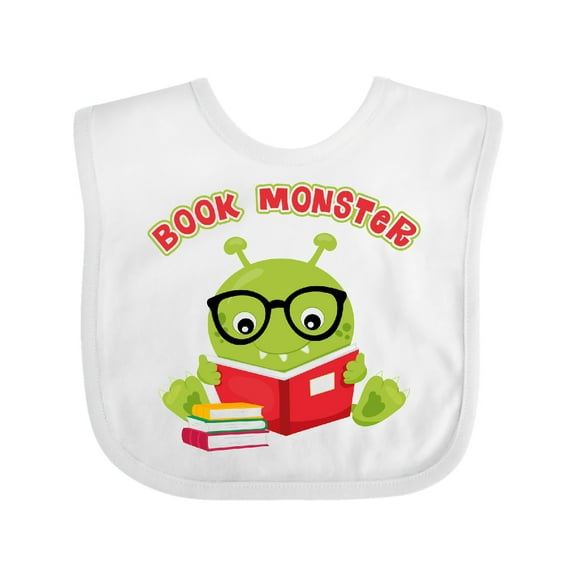 Inktastic Book Monster Boy Boys or Girls Baby Bib