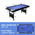 6FT Collapsible Pool Table with Complete Accessories – Full-Size ...