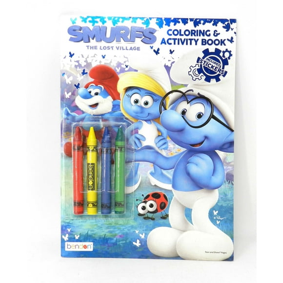 Bendon Smurfs The Lost Village Coloring & Activity Book