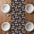 thumbnail image 6 of Black Halloween Table Runner - 48 Inch Long, Kitchen Dining Table Runner Dresser Scarves, Pumpkins Cat Ghost Bat Farmhouse Decor for Coffee Tables Wedding Party Banquet, 6 of 8