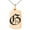 Rose, variant on Stainless Steel Letter G Initial Old English Monogram Engraved Small Rectangle Dog Tag Charm Pendant Necklace