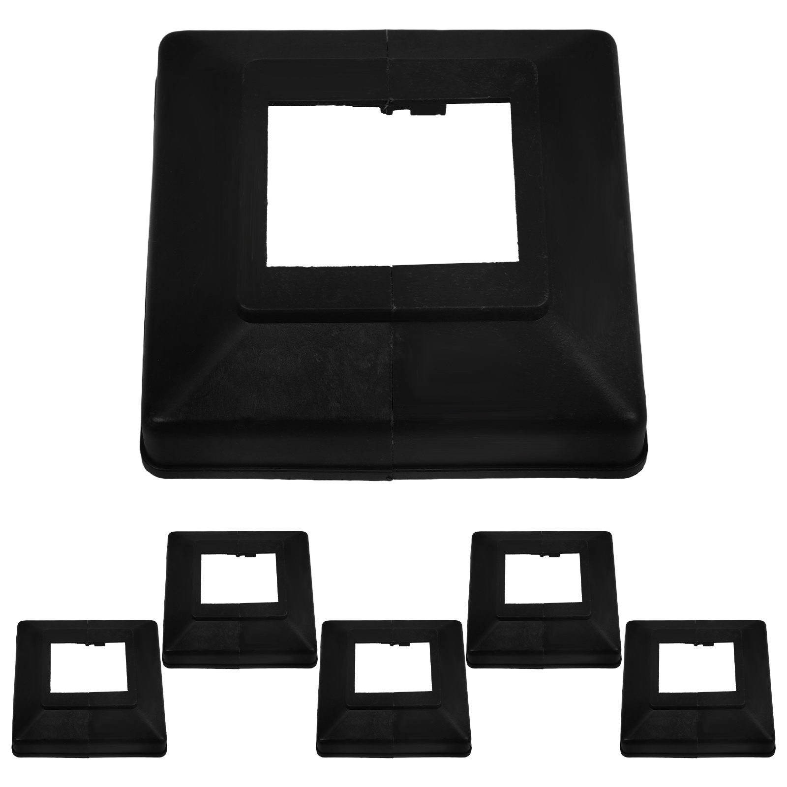 Cubiertas De Faldón Para Postes De Cerca De Plástico ABS - 6 Piezas, 40x60 Mm, Reemplazo Decorativo - WATIIFUFU
