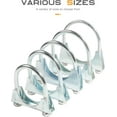 thumbnail image 5 of 2PCS Car Exhaust Clamps,Muffler Clamp,Car Accessorie Muffler Coupling Clamp,Heavy Duty U Bolt Clamps Saddle Type,Fits Muffler Inlet and Outlet,Exhaust Pipe Inlet (2.5inch), 5 of 5
