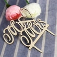 thumbnail image 4 of WEAVILUX Wooden Wedding Cake Toppers Bride and Groom Decorations, 1 Pack Elegant Wedding Party Accessory, 4 of 5
