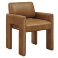 thumbnail image 2 of Daven Vegan Leather Dining Armchair in Canyon, 2 of 9