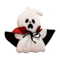 thumbnail image 2 of Aoznliie Halloween Plush Toy, Embroidered Ghost Soft Toy with Hanging Loop, 17.7 inch Cute Stuffed Toy for Party Gift, White, 2 of 5