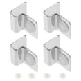 thumbnail image 1 of Milisten 4Pcs Fish Tank Glass Cover Brackets Stainless Support Aquarium Lid Clips Silver, 1 of 6