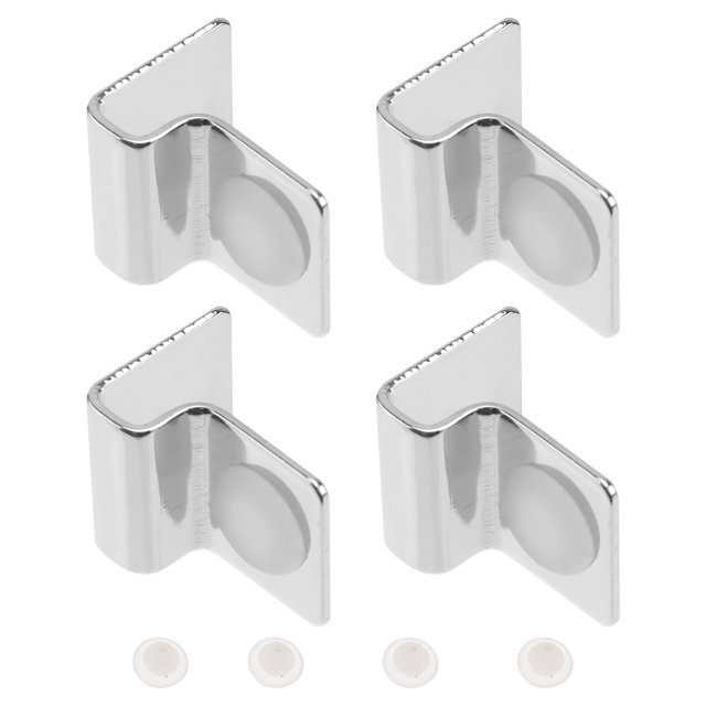 SHISUYAN 4Pcs Fish Tank Glass Cover Brackets Stainless Support Aquarium Lid Clips Silver