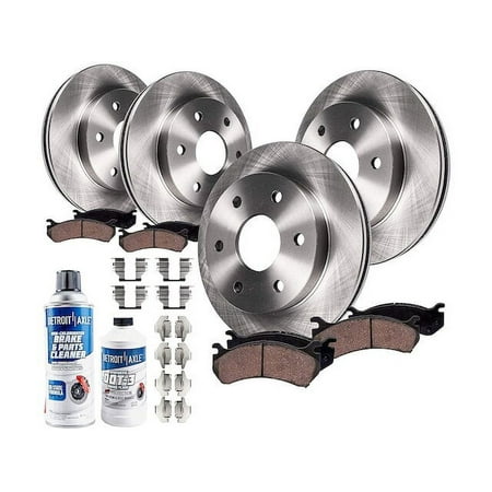 Front and Rear Brake Pad and Rotor Kit - Compatible with 2010 - 2018 Lincoln Navigator 2011 2012 2013 2014 2015 2016 2017