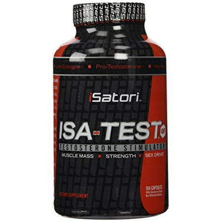 Isatori ISA-TEST GF, Advanced Testostérone pour les hommes, 104 capsules, musculaire, la force et la santé sexuelle
