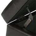 thumbnail image 3 of Atlin Designs Banc de Rangement en Similicuir Brun, 3 of 5