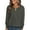 Army Green, variant on Women's Long Sleeve Waffle Knit Shirts Fall Casual Button Up Henley V Neck Tunic Tops Loose Fit Basic Tees
