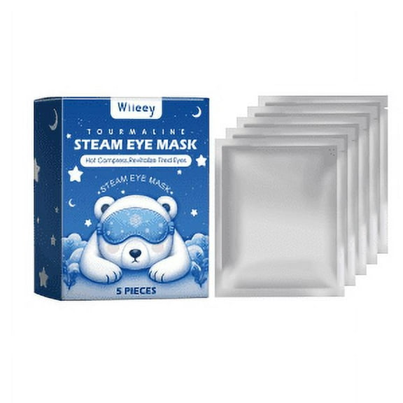 Sleep Steam Eye Mask - Hot Compress for Eye Fatigue Relief & Better Sleep - 5 Pieces