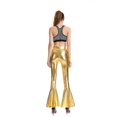 thumbnail image 3 of Women's Flared Pants Mermaid Wide Leg Pants Hippie Metallic Pants_Gift Of G, 3 of 4