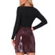 thumbnail image 3 of INSPIRAR CHIC Bodysuits de Fiesta para Mujeres con Puntos Metálicos Brillantes Cuello Cuadrado Manga Larga Tallas XL Negro, 3 of 6