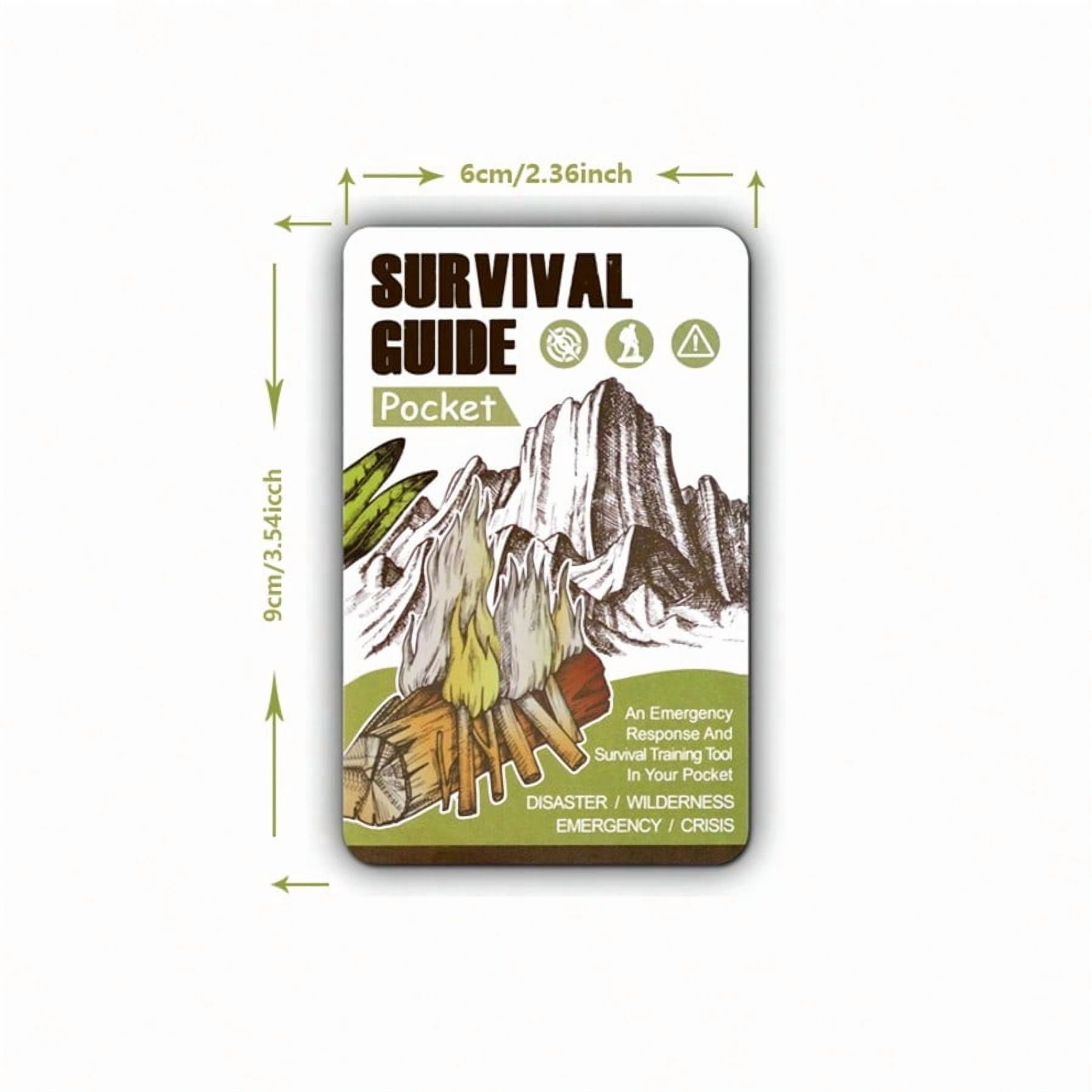 PMCAF EDC Survival Kit - Military Grade Emergency, First Aid, and Preparedness Pocket Guide Waterproof 2Pack