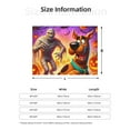 thumbnail image 2 of Lsque Scooby-Doo Print Flannel Throw Blanket, Ultra-soft Blanket for Bed, Couch, Car, Hypoallergenic Anti-pilling blanket-60"x50", 2 of 8