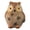 A, variant on Dserhfy Mini Owl Statue Resin Hand Painted Owl Ornament Miniature Animal Figurine for DIY Micro Landscape Bonsai Fairy Garden Decoration